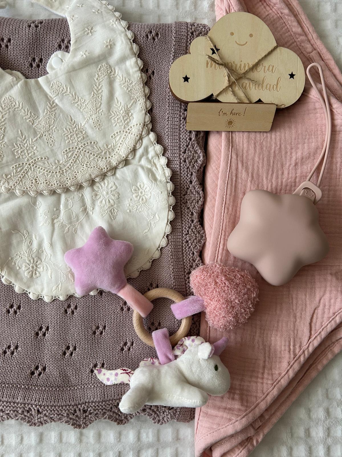 Cesta bebé Fantasía unicornio
