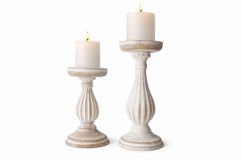 Candelabros de madera